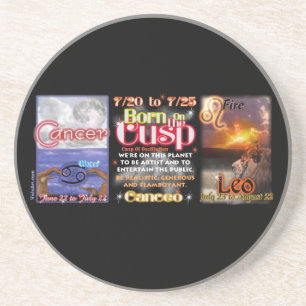 Dessous De Verre En Grès Valxart zodiac Cusp of Cancer Leo