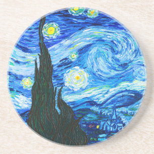 Dessous De Verre En Grès Van Gogh Starry Night