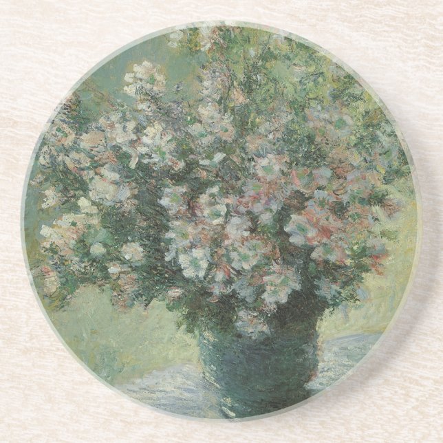 Dessous De Verre En Grès Vase des fleurs de Claude Monet (Devant)