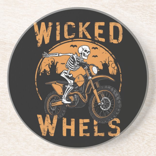 Dessous De Verre En Grès Vélos et Ghost Road (Devant)