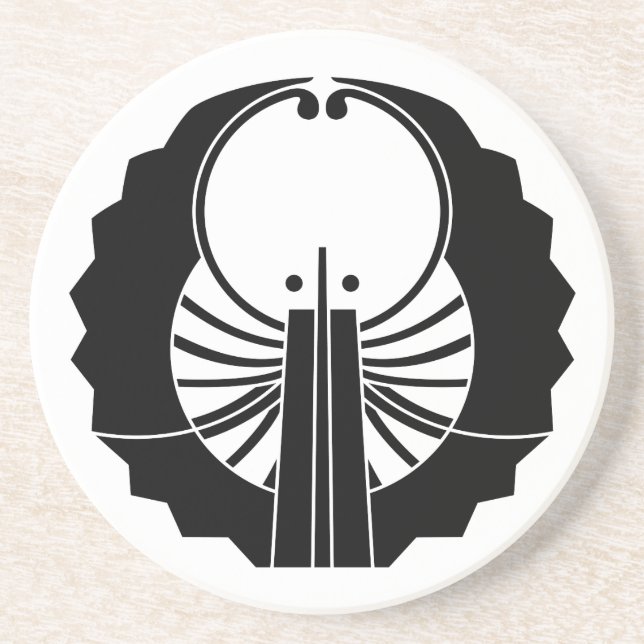 Dessous De Verre En Grès Ventilateurs de style fusen (Devant)