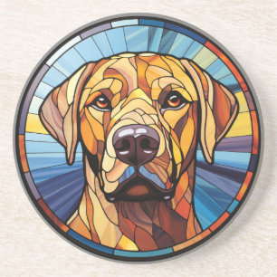 Dessous De Verre En Grès Verre doux Golden Labrador Chien