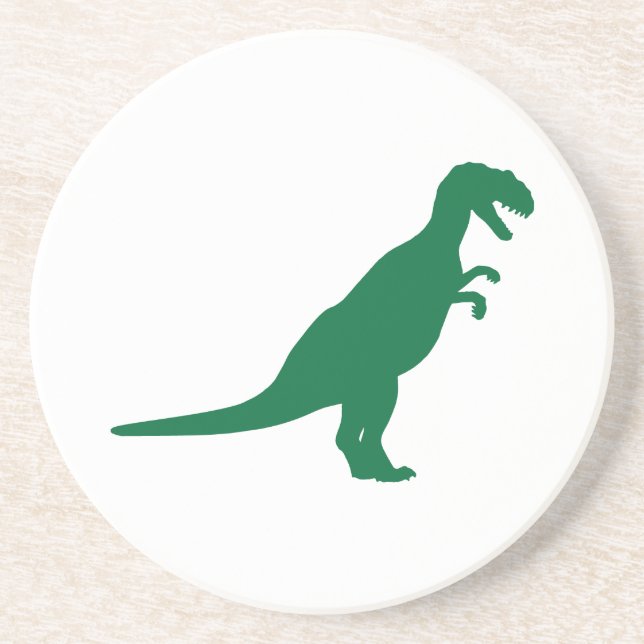Dessous De Verre En Grès Vert dinosaure (Devant)