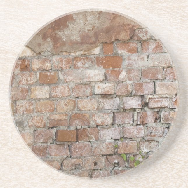 Dessous De Verre En Grès Vieux mur en briques (Devant)