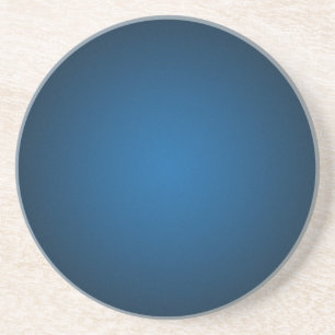 Dessous De Verre En Grès Vignette Bleu-Noir Grainé