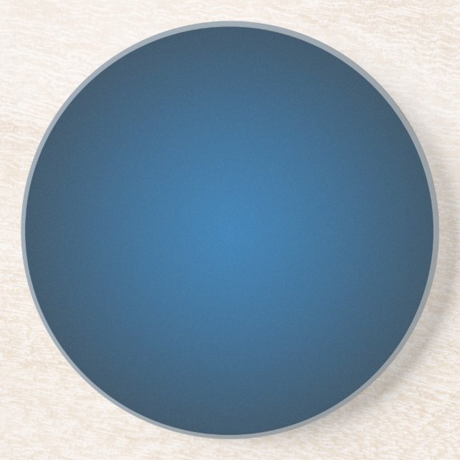 Dessous De Verre En Grès Vignette Bleu-Noir Grainé (Devant)