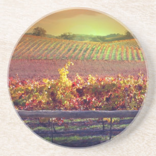 Dessous De Verre En Grès Vignoble