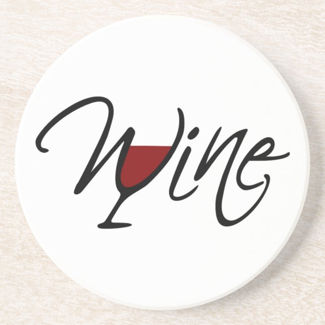 DESSOUS DE VERRE EN GRÈS VIN (Devant)