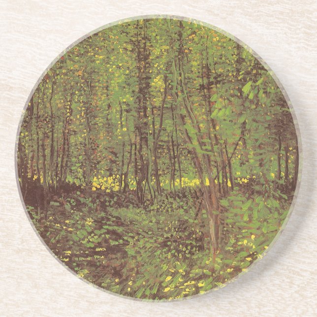 Dessous De Verre En Grès Vincent van Gogh - Arbres et sous-bois (Devant)