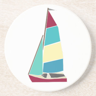 Dessous De Verre En Grès Vintage Dinghy