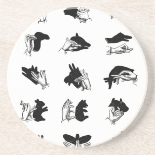 Dessous De Verre En Grès Vintage Hand