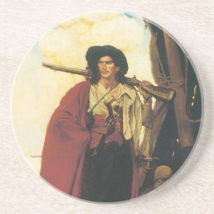 Dessous De Verre En Grès Vintage Pirates Buccaneer était un camarade pittor