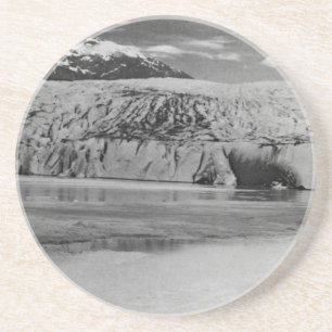 Dessous De Verre En Grès Vintage USA Alaska Mendenhall glacier Juneau 1970