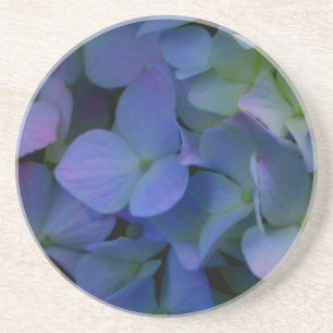 Dessous De Verre En Grès Violet violet rose bleu hydrangée fleurie
