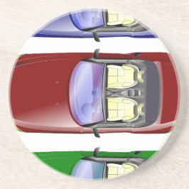 Dessous De Verre En Grès Voitures colorées