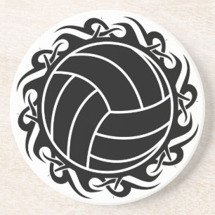 Dessous De Verre En Grès volleyball tribal