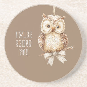 Dessous De Verre En Grès Vous allez voir Hibou Arc