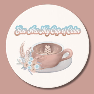 Dessous De Verre En Grès Vous êtes mon latte boho coupe de calme