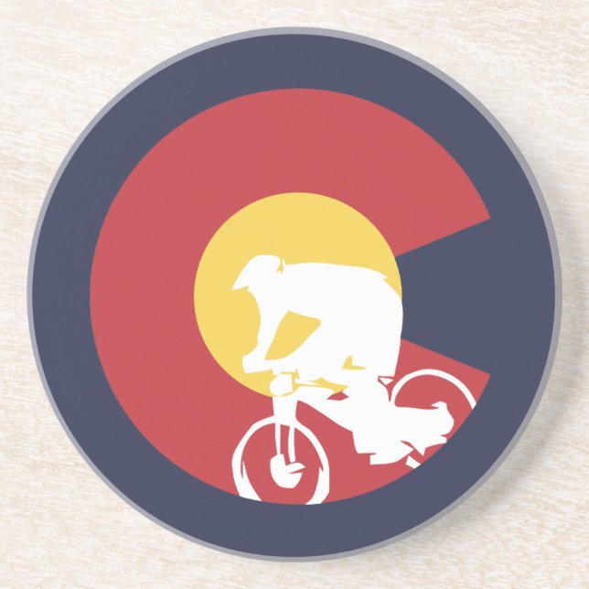 Dessous De Verre En Grès VTT Colorado (Devant)