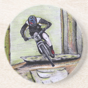 Dessous De Verre En Grès VTT Llandegla mtb bmx