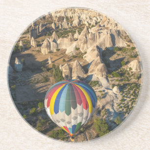 Dessous De Verre En Grès Vue aérienne de ballons à air chaud, Cappadoce