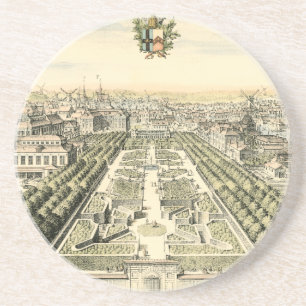 Dessous De Verre En Grès Vue aérienne du jardin formel par Eric Dahlbergh