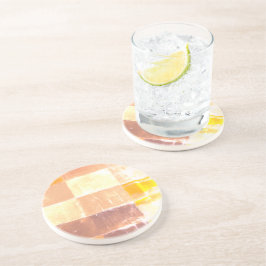 Dessous De Verre En Grès Vwndretti Couleurs Jaunes Douces