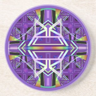 Dessous De Verre En Grès W3 Violet