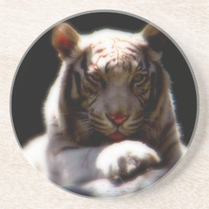 Dessous De Verre En Grès White Tiger Mirage