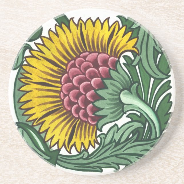 Dessous De Verre En Grès William de Morgan Tile (Devant)