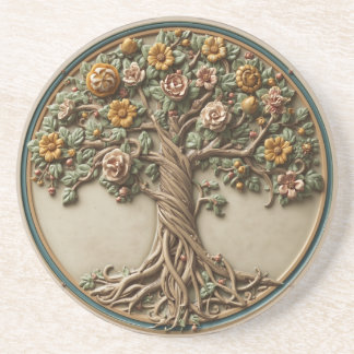 Dessous De Verre En Grès William Morris arbre de vie Vintage préraphaélite