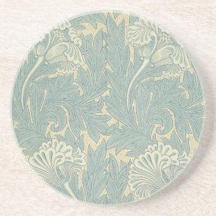 Dessous De Verre En Grès William Morris Classique Tulipe Bleu Floral