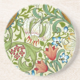 Dessous De Verre En Grès William Morris Fine Garden Fond d'écran Lily