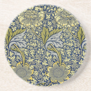 Dessous De Verre En Grès William Morris Kennet Fond d'écran Floral Bleu