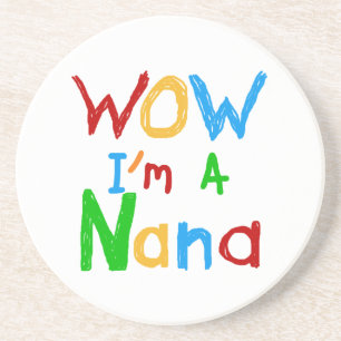 Dessous De Verre En Grès WOW Je suis un T-shirts et cadeaux Nana