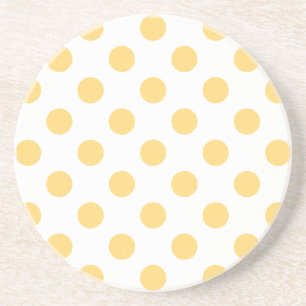Dessous De Verre En Grès Yellow polkadots