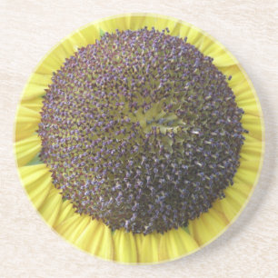 Dessous De Verre En Grès Yellow Sunflower Coasters