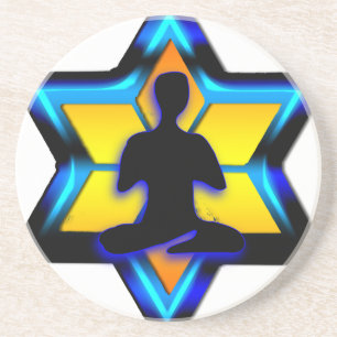 Dessous De Verre En Grès Yoga juif