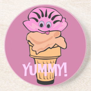 Dessous De Verre En Grès Yummy Glace Cream