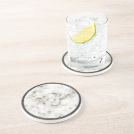 Dessous de verre en marbre Alabaster Obsidian