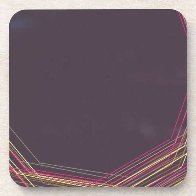 Dessous-de-verre en noir 0900 art abstrait (Devant)