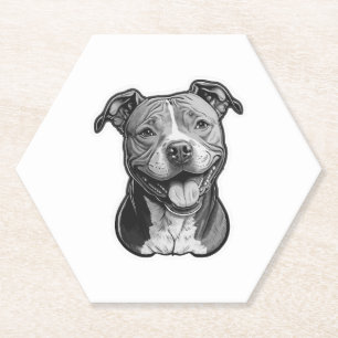 Dessous-de-verre En Papier American Staffordshire Terrier