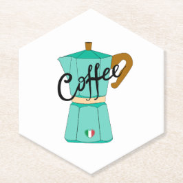 Dessous-de-verre En Papier An Italian coffee moka