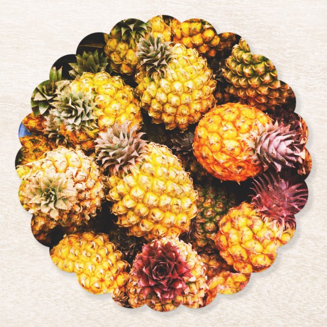 Dessous-de-verre En Papier Ananas (Devant)