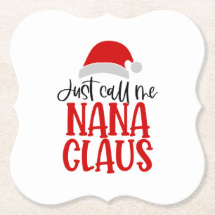 Dessous-de-verre En Papier Appelle-Moi Nana Claus-56768