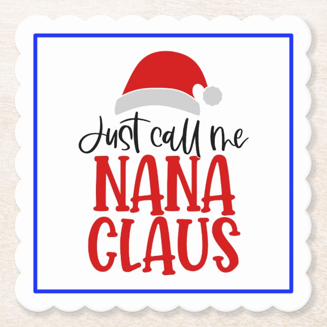 Dessous-de-verre En Papier Appelle-Moi Nana Claus-56768 (Devant)