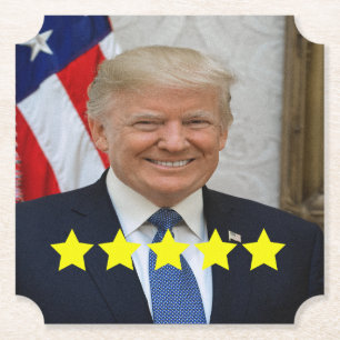 Dessous-de-verre En Papier Approbation du président Donald Trump