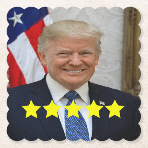 Dessous-de-verre En Papier Approbation du président Donald Trump
