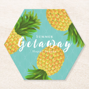 Dessous-de-verre En Papier Aqua ananas