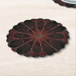 Dessous-de-verre En Papier Araignée de Redback Fractal Art,